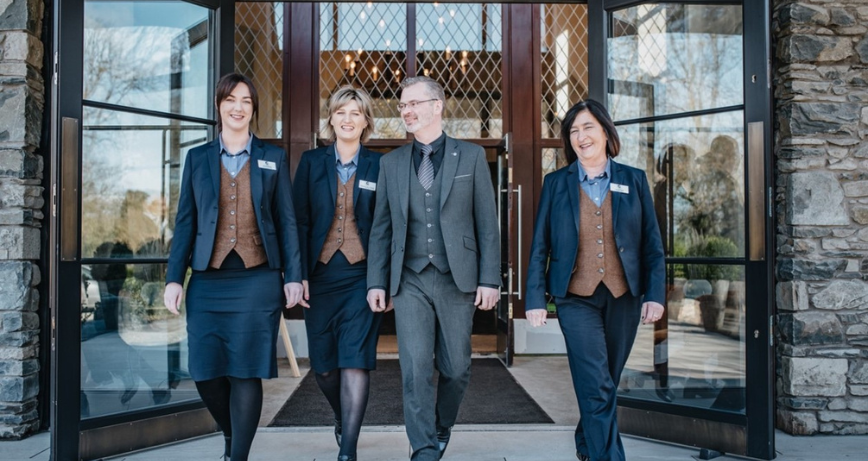 The Events Team at Clandeboye Lodge, led by Ian Smith, General Manager